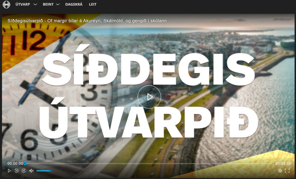 Viðtal á Rás 2 - Meira af bílum og samgöngum á Akureyri